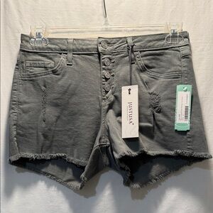 Just USA Women's Olive Jean Shorts. Size 27 or 4